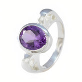 Antonia Graceful Purple Solitaire Ring
